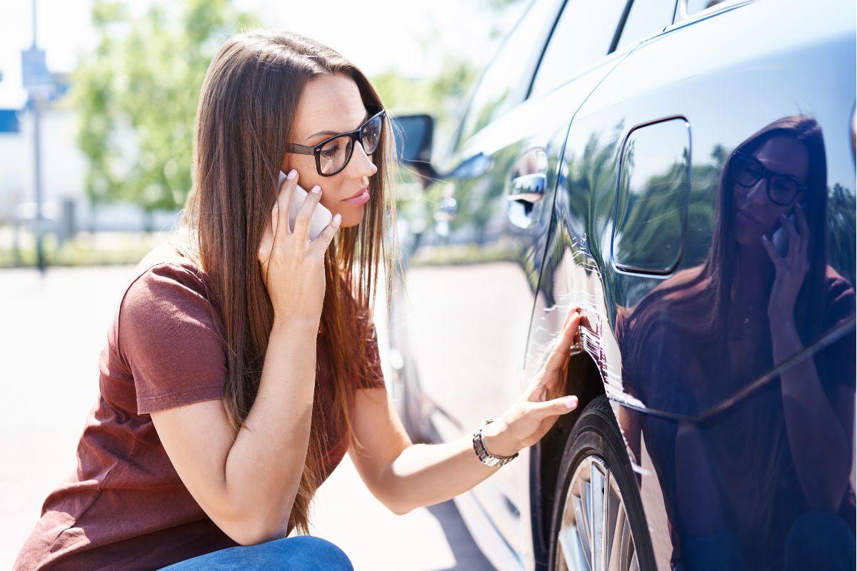 arranhões em carros alugados